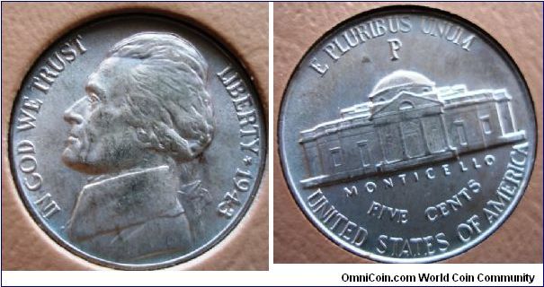 1943P Jefferson Nickel DDO Doubled Eye
CONECA Top 100