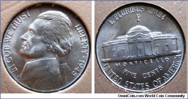 1945P Jefferson Nickel DDR#1
CONECA Top 100