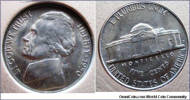 1950D Jefferson Nickel