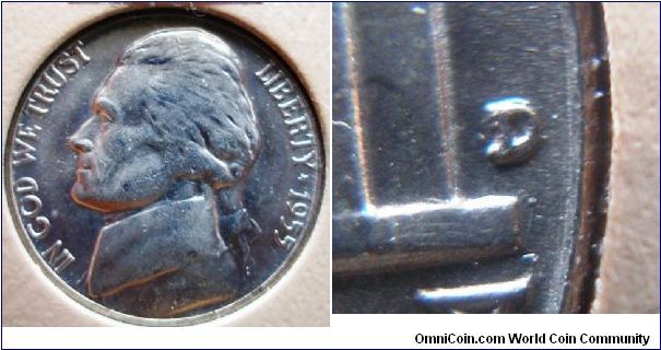 1955D Jefferson Nickel D Over S OMM#3
CONECA Top 100