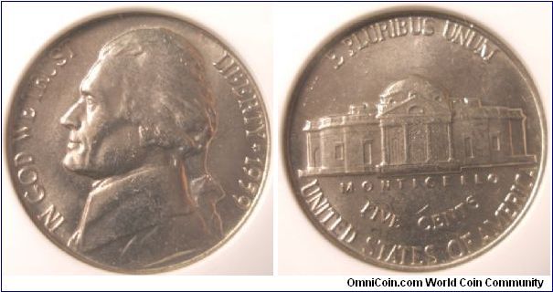 1959 Jefferson Nickel ANACS MS64 WDDR-002
ANACS #1403748