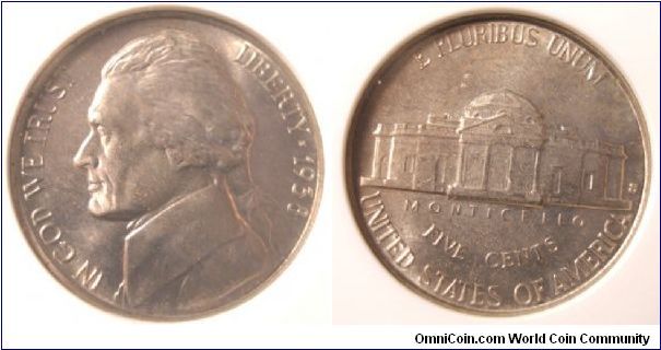 1938S Jefferson Nickel ANACS MS65
First Year of Issue