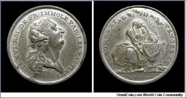 Death of Louis XVI (by Mainwaring) - White metal mm. 32