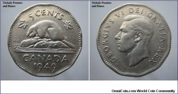 5 cent Canada VF-20 0.40