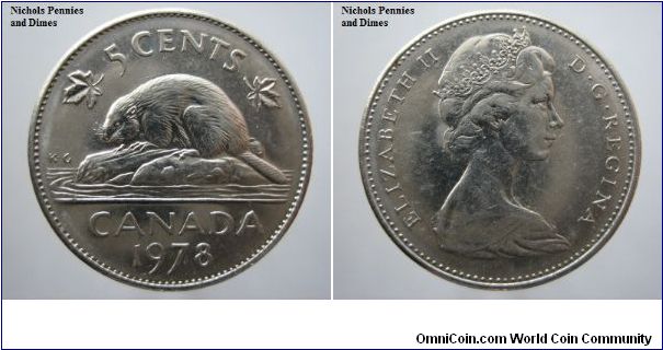 5 cent Canada AU-50 0.50