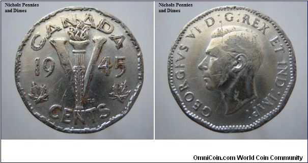 5 cent Canada VF-25 0.35