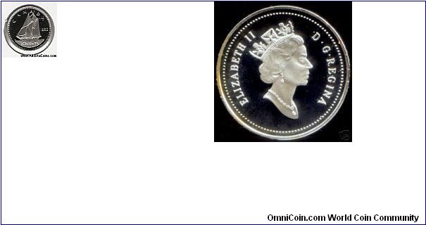 10 cent Canada 0.20 AU-50