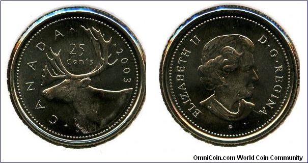 200 
25 cents
New Head
Caribou
QEII