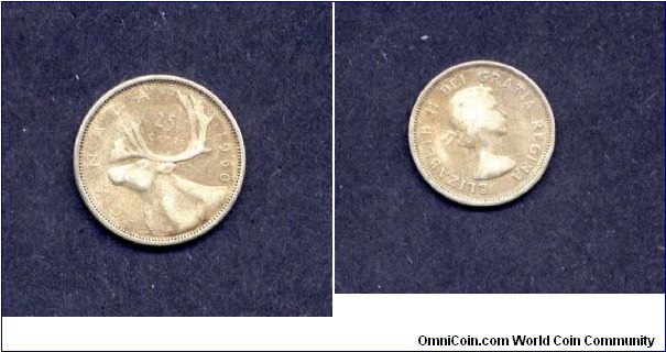 25 cent Canada 4.00 BU-63