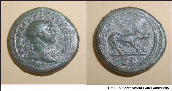 TRAJAN - Quadrans - 98/117 AD - IMP CAES NERVA TRAIANO AVG, laureate bust right / she-wolf walking right, SC in ex. Mm. 18, grs 3,5