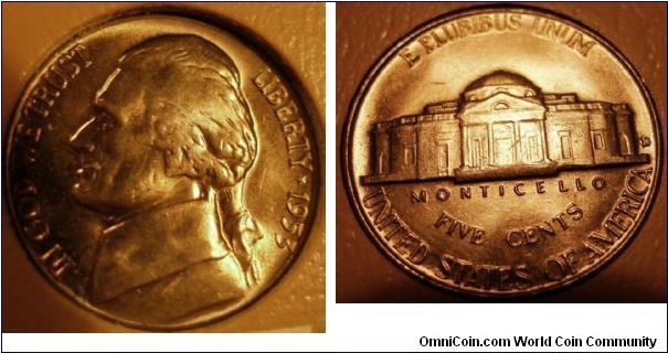 1953D Jefferson Nickel D/D RPM#?Raw





(Book1, Group3, Hole8)