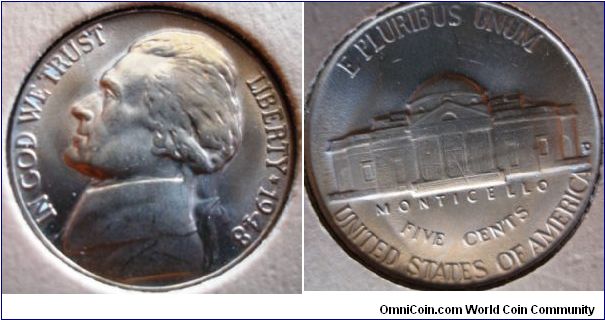 1948D Jefferson nickel D/D RPM#?





(Book1, Group4, hole1)