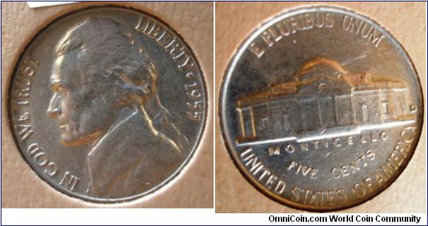 1955D Jefferson nickel D over S OMM#? BU Raw





(Book1, Group4, hole3)