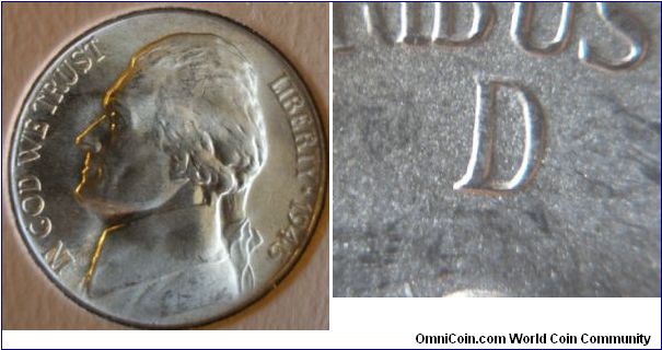 1945D Silver Jefferson Nickel D/D RPM#45 BU Raw




(Book1, Group8, hole2)