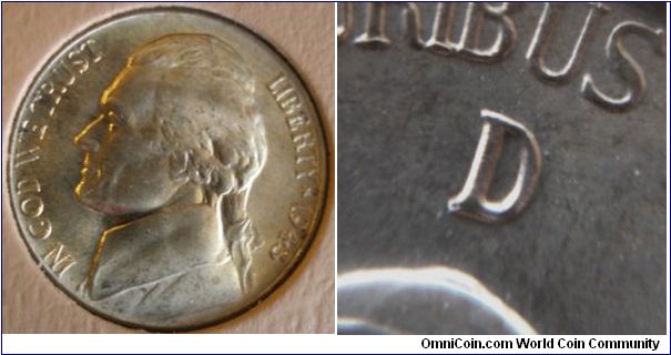 1943D Silver Jefferson Nickel D/D RPM#1 BU Raw




(Book1, Group8, Hole9)
