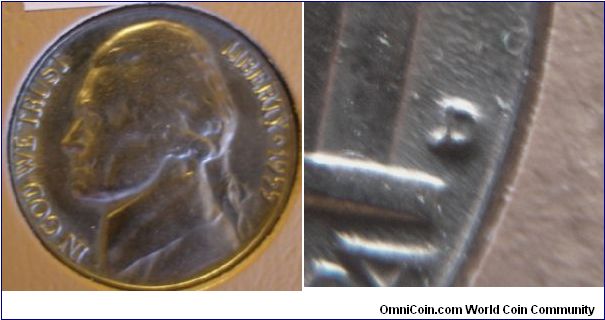 1955D Jefferson Nickel D over S OMM#5 BU Raw




(Book1, Group9, Hole6)