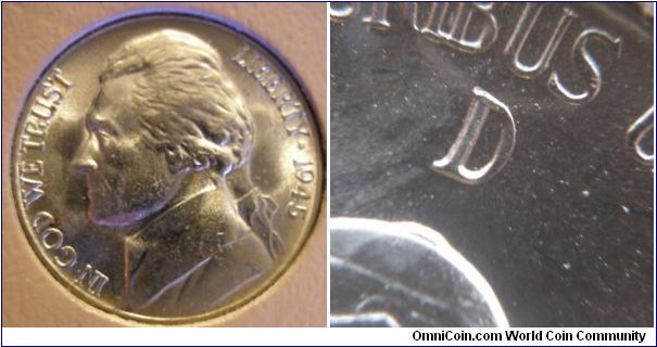 1945D Silver Jefferson Nickel D/D RPM#25 BU Raw




(Book1, Group9, Hole10)