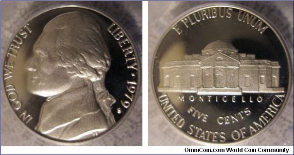 1979S Proof Jefferson Nickel PCGS PF69DCAM Type 1