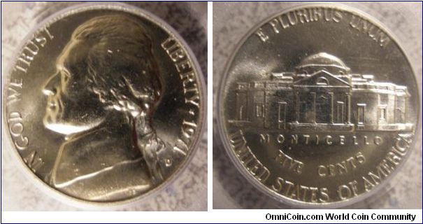 1971D Jefferson Nickel PCGS MS65FS