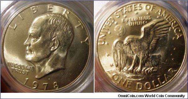 1978D Eisenhower Dollar PCGS MS65