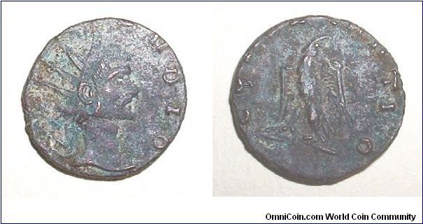 CLAUDIUS II Gothicus - (under Quintillus or Aurelianus)Antoninianus - Rome mint - DIVO CLAVDIO, radiate head right / CONSECRATIO, eagle standing  left, head right. Mm 17 grs 2,8