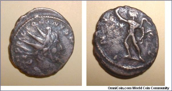VICTORINUS - Antoninianus - 268/270 - Col. Agrippinensis mint - IMP C VICTORINVS P F AVG, radiate, draped & cuirassed bust right / INVICTVS, Sol advancing left with whip. Mm 19,8 grs 3,1
