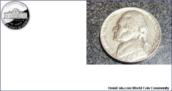 5 cent USA 0.10 VF-25