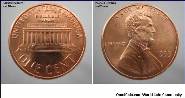 1 cent USA 1.00
MS-60 (brown)