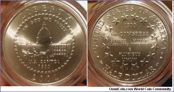 2001 US Capital Centenial 50c Half Dollar