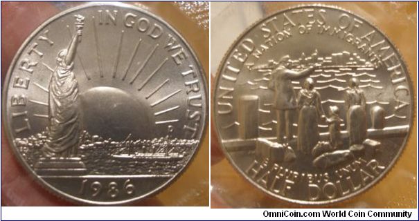 1986 Statue of Liberty 50c Half Dollar