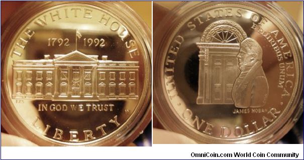 1992 White House Sliver Dollar