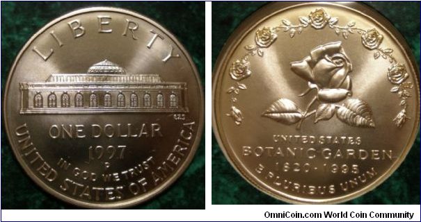 1997 Botanical Gardens Silver Dollar