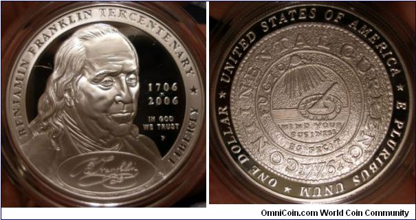 2006 Benjamin Franklin Silver Dollar
