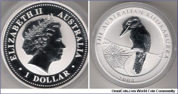 1 oz Kookaburra, Silver