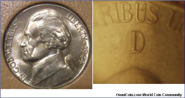 1944D Silver Jefferson Nickel D/D RPM#? 




(Book1, group10, hole 8)