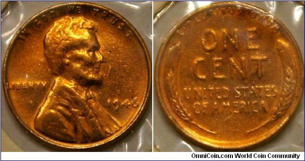Lincoln 'wheat back', 19 mm, Cu with 5% Sn and Zn