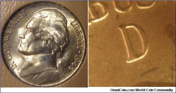1945d Silver Jefferson Nickel D/D RPM-012




(Book1, Group11, hole6)