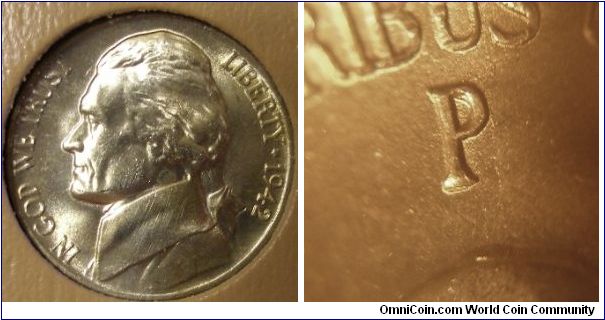 1942P Silver Jefferson Nickel P/P RPM-023




(Book1, Group11, hole7)