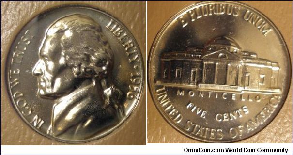 1956 Proof Jefferson Nickel 
WDDR-023




(Book1, Group11, hole11)