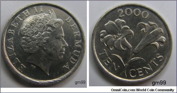Queen Elizabeth II, 10 Cents