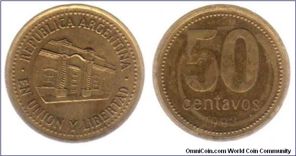 1993 50 centavos