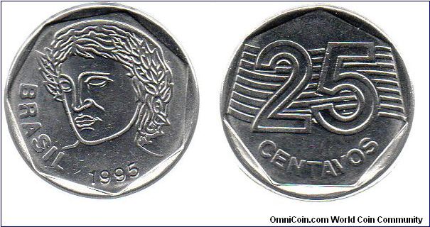 1995 25 centavos