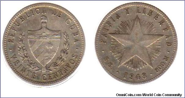 1948 20 centavos