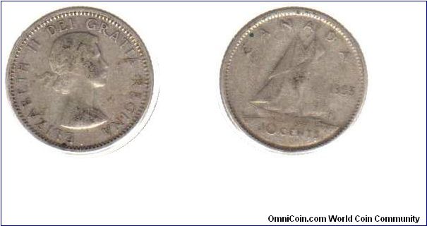 1955 10 cents
