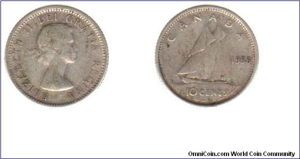 1956 10 cents