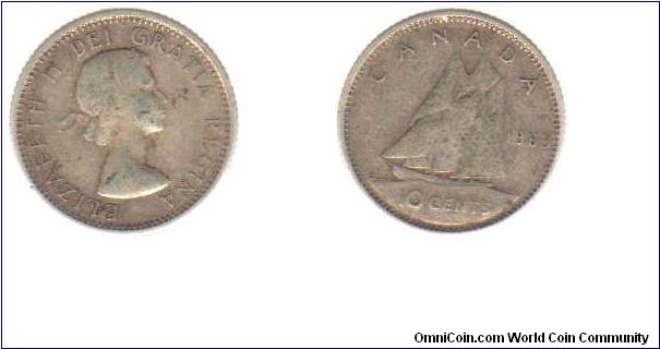 1963 10 cents