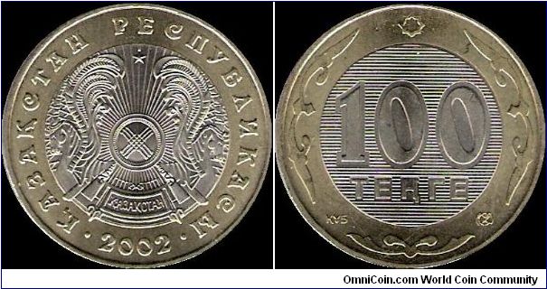 100 Tenge 2002