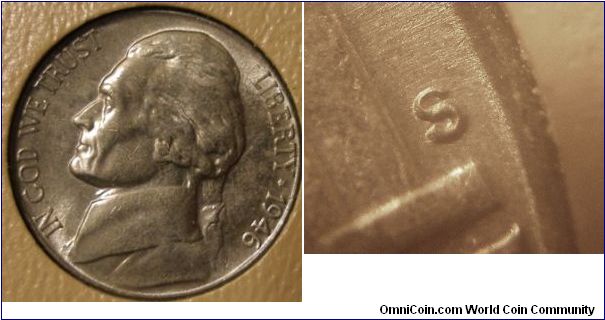 1946 Jefferson Nickel S/S BU





(Book2, Group1, Hole3)