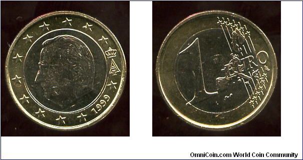 1999
1 Euro
King Albert
Map of EU