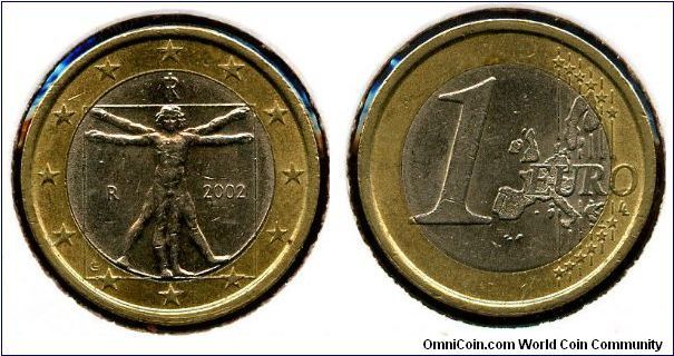 2002
1 Euro
Vitruvian Man
Map of EU